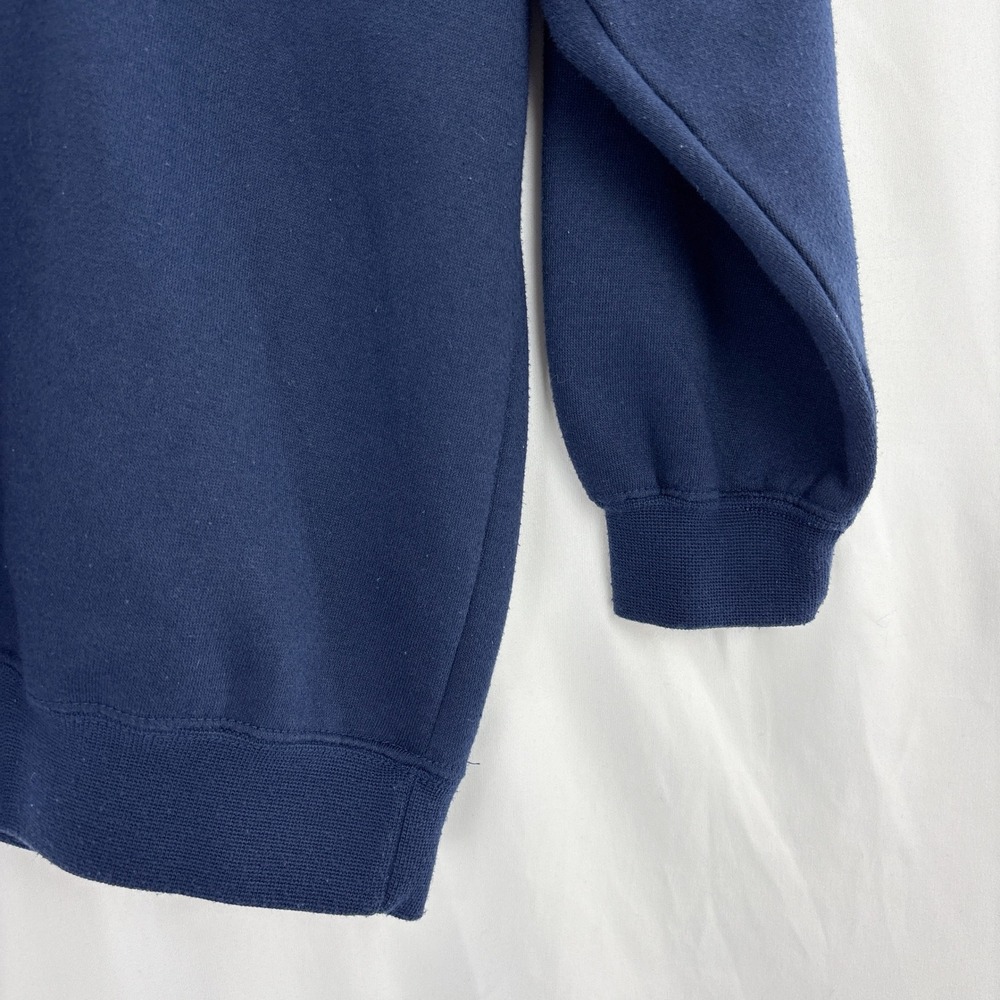 Hunt Club Sweatshirt Woman 1X Navy Blue Snowflake Hearts Fair Isle Crew Neck - Picture 6 of 14
